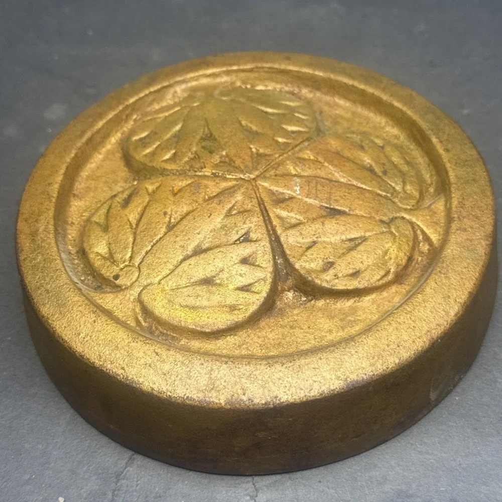 Antique Cast Iron Wall Hanging‎ Round Unique Statement Decor Japanese? Primitive